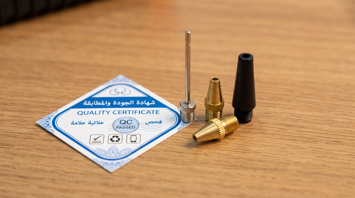 فوهات النفخ النحاسية وشهادة الفحص والمطابقة