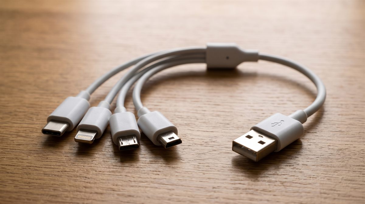 كابل شحن الهواتف متعدد الرؤوس 4 in 1 USB
